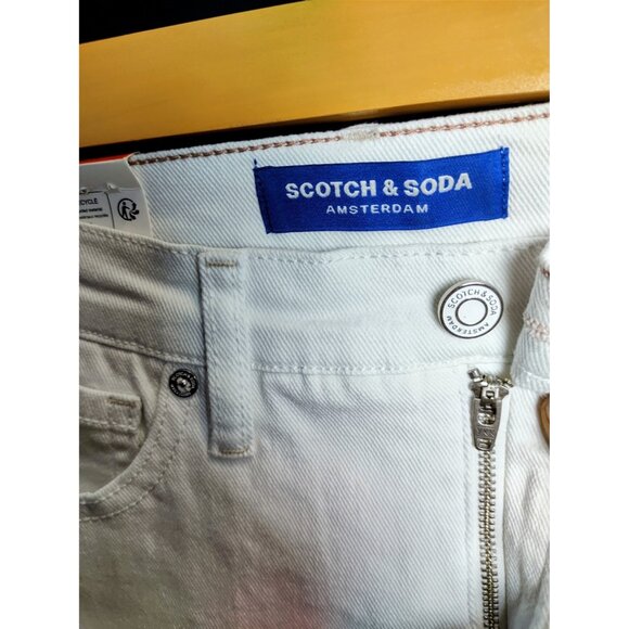 Scotch & Soda White High Rise Slim Jeans NWT Women’s Designer Denim - Picture 8 of 13